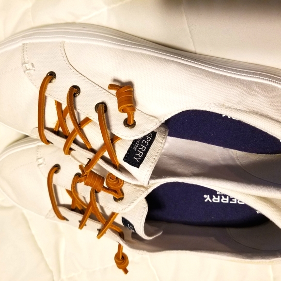 Sperry Shoes - Canvas Sperry boat shoes